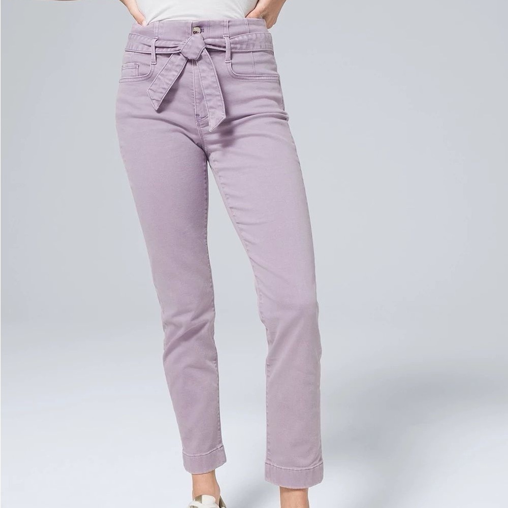 ✨HOST PICK✨NWT White House Black Market Corset Slim Crop  Jeans
